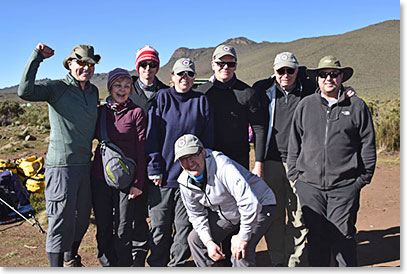 Our team at Shira Camp