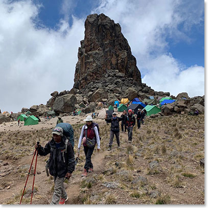 Team arriving at Lava Tower