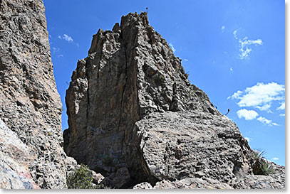 Arriving at the rock climbing section