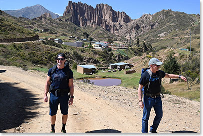 Anthony Findlay and Frank Giustra on the trail