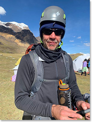 Phil back at base camp