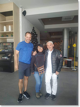 Frank Giustra and Scott Walker together with Wendy back in La Paz