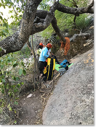 Rappelling at Torotoro National Park