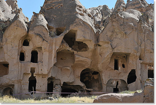 Ancient cave dwellings were occupied in Cappadocia for perhaps 5000 years. Dating back to even before the Hittites era.