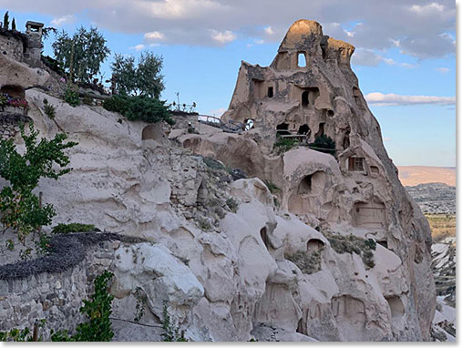 Ancient cave dwellings were occupied in Cappadocia for perhaps 5000 years. Dating back to even before the Hittites era.