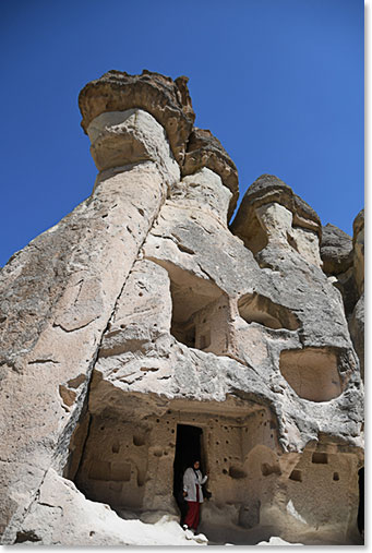 Ancient cave dwellings were occupied in Cappadocia for perhaps 5000 years. Dating back to even before the Hittites era.
