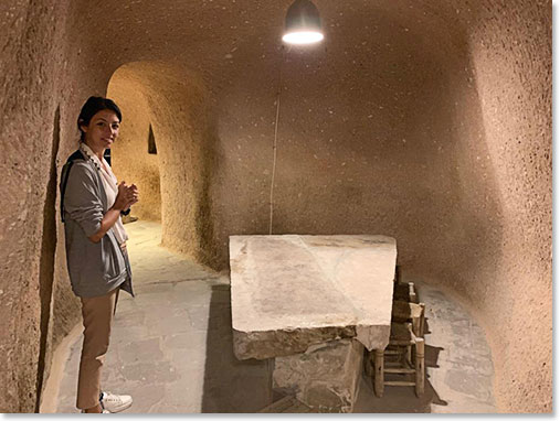 We did a brief tour of our hotel. Some rooms were occupied by residents 4000 years ago.