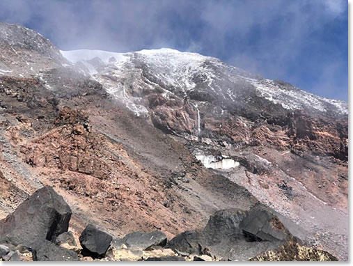 Starting our climb to Mount Ararat high camp