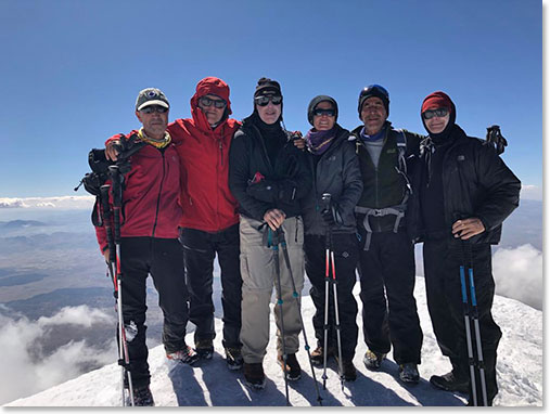 The entire team on the summit